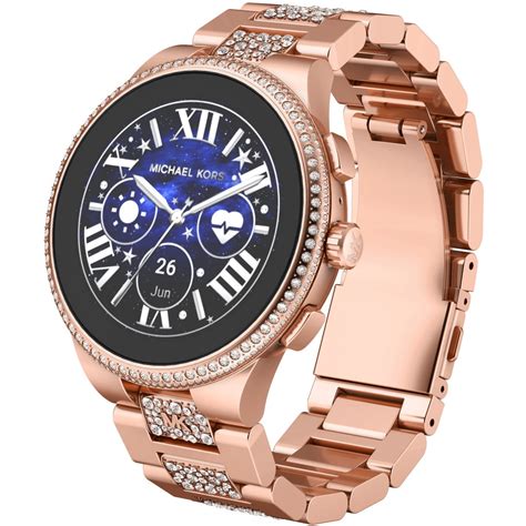 michael kors smartwatch dames access runway gen 4|rose gold mk smart watch.